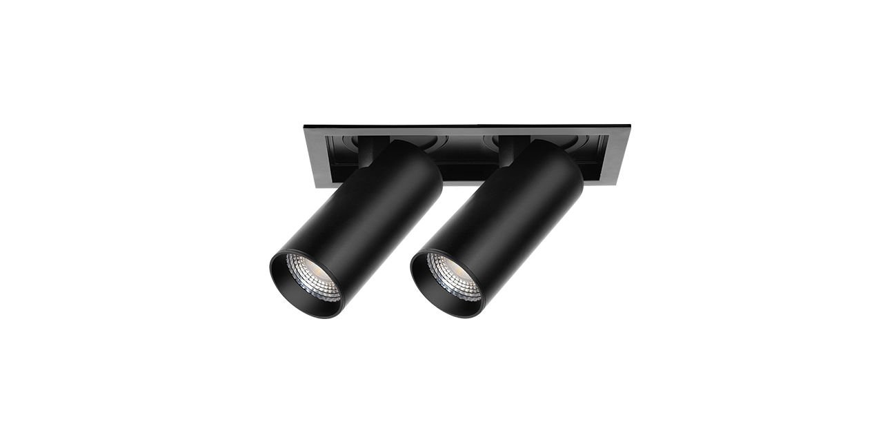Goya 2x14 Watt Samsung Ledli Yuvarlak Cob Led Spot Mağaza Armatürü GY 3152-14 2700K (Sarı Işık) - Beyaz - Dimsiz