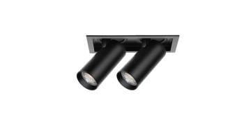 Goya 2x14 Watt Samsung Ledli Yuvarlak Cob Led Spot Mağaza Armatürü GY 3152-14 2700K (Sarı Işık) - Beyaz - Dimsiz