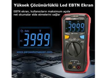 Unit Ut123 Cepte Taşınabilir Dijital Led Ekranlı Multimetre Ölçü Aleti