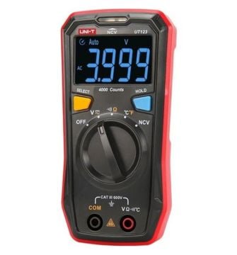 Unit Ut123 Cepte Taşınabilir Dijital Led Ekranlı Multimetre Ölçü Aleti