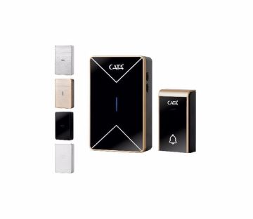 Cara Lüx Model Led Işıklı Kablosuz Uzaktan Kumandalı Kapı Zili Gold CT-104