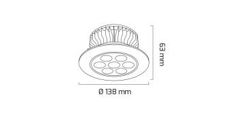 Goya 18 Watt Sıva Altı Power Led Spot Armatür GY 5412