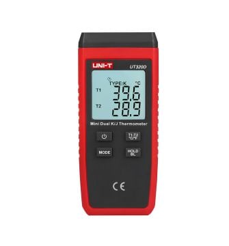 Unit Ut320D Mini Dijital 2 Kanal Termometre