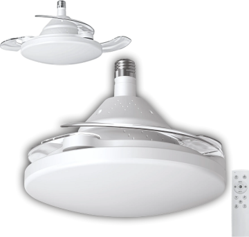 Cata Dolunay 3 Renk Yanma Modlu Dimlenebilir Fan Led Ampul Aydınlatma CT-1156