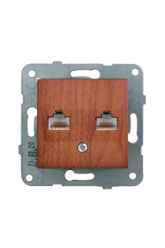 Viko Artline Novella İkili Data Prizi (2 X RJ45 CAT6) Mekanizma + Kapak 92600103 Kiraz