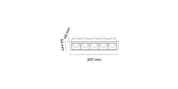 Goya 10 Watt Dimlenebilir Beşli Kare Samsung Led Spot Armatür GY 5108