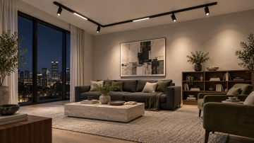 Forlife Klasik FL-5532 2 Metre Sıva Üstü Magnet Ray Siyah Kasa