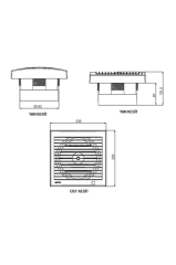 Aircol 150 MP Mekanik Panjurlu Monofaze Tuvalet Banyo ve Mutfak Aspiratörü 30W 300m3/h