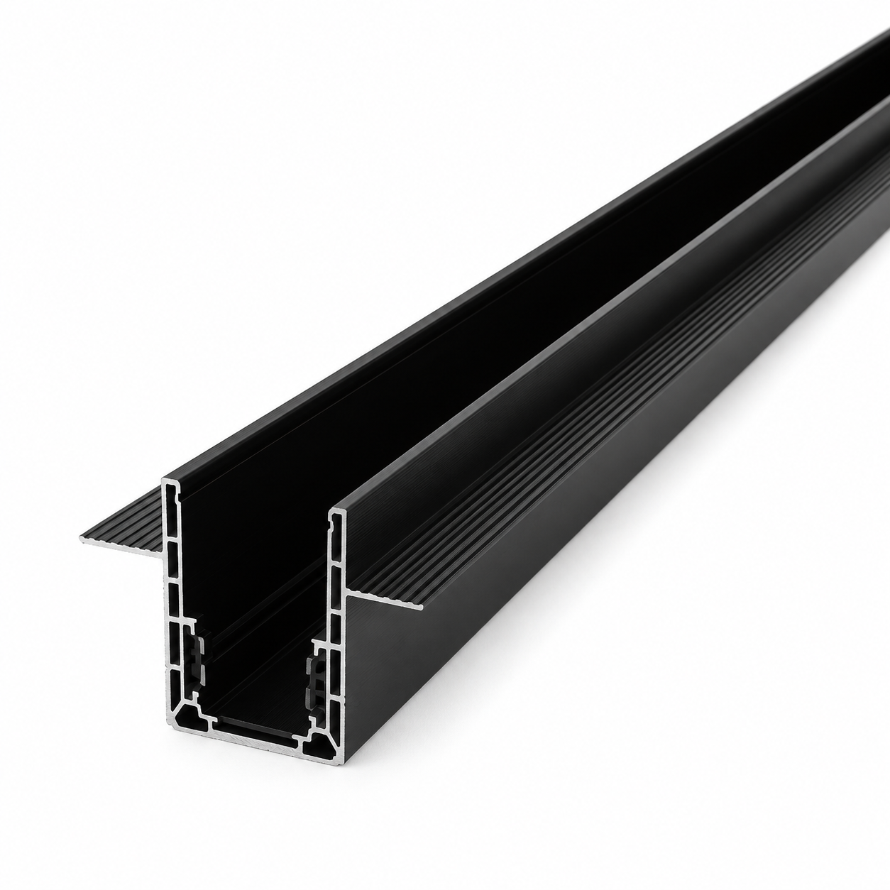 Forlife Klasik FL-6641 1 Metre Trimless Sıva Altı Magnet Ray Siyah Kasa