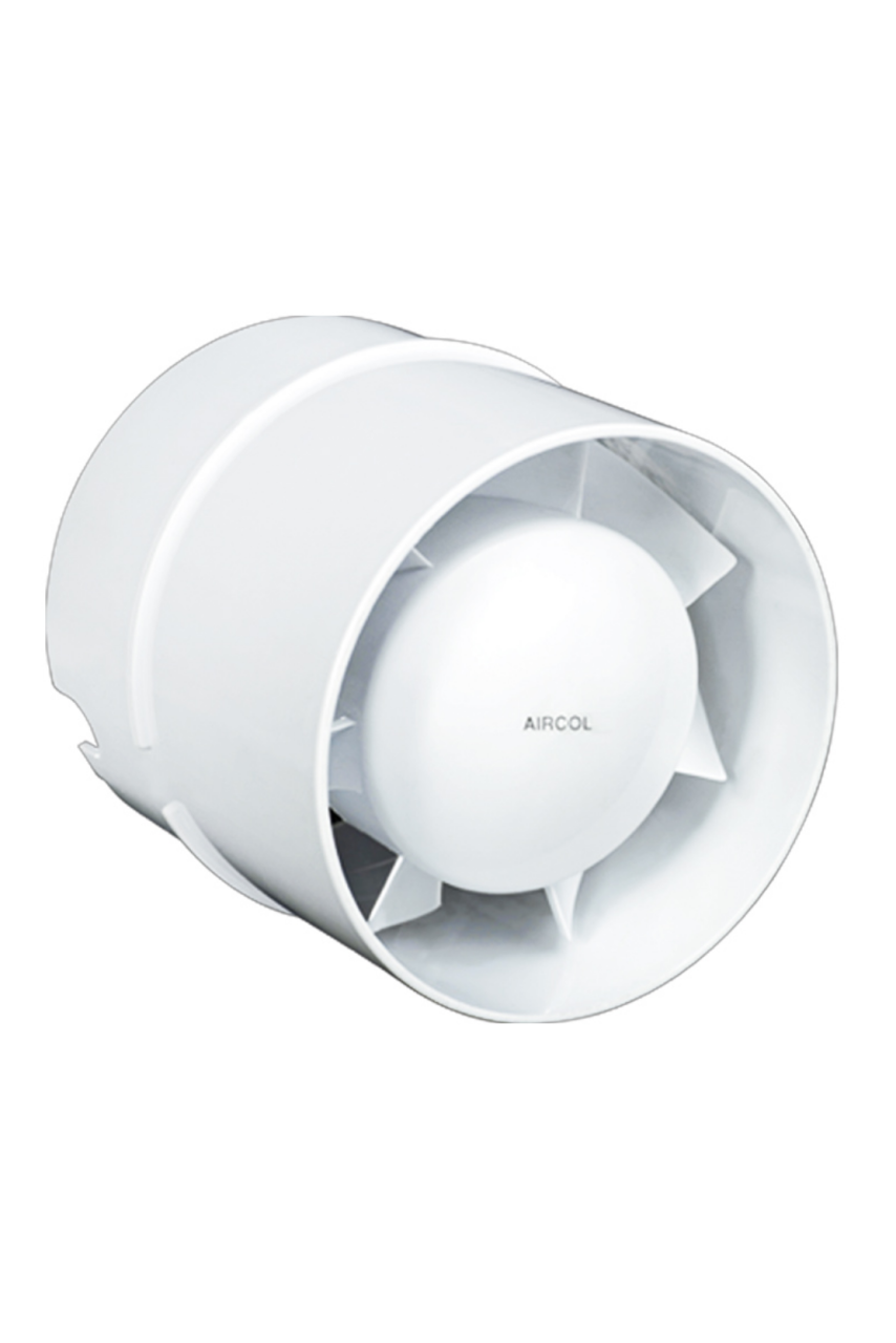 Aircol 100KT Kanal Tipi Monofaze Tuvalet Banyo ve Mutfak Aspiratörü 12W 100m3/h