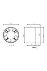 Aircol 100KT Kanal Tipi Monofaze Tuvalet Banyo ve Mutfak Aspiratörü 12W 100m3/h