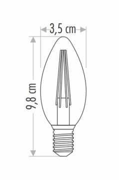Cata 4 Watt Filament Buji Led Ampul CT-4066