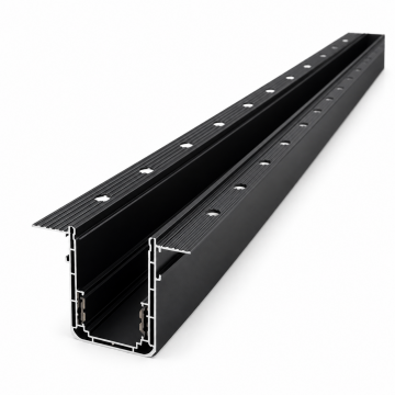 Forlife Klasik FL-6653 3 Metre Pratik Trimless Sıva Altı Magnet Ray Siyah Kasa