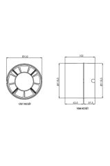 Aircol 120KT Kanal Tipi Monofaze Tuvalet Banyo ve Mutfak Aspiratörü 17W 160m3/h
