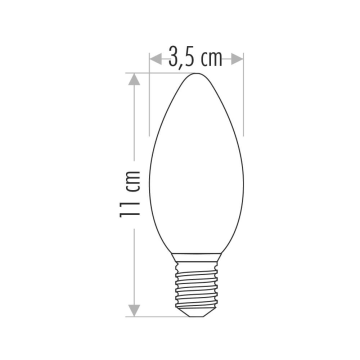 Cata 4 Watt Soft Buji Led Ampul CT-4068