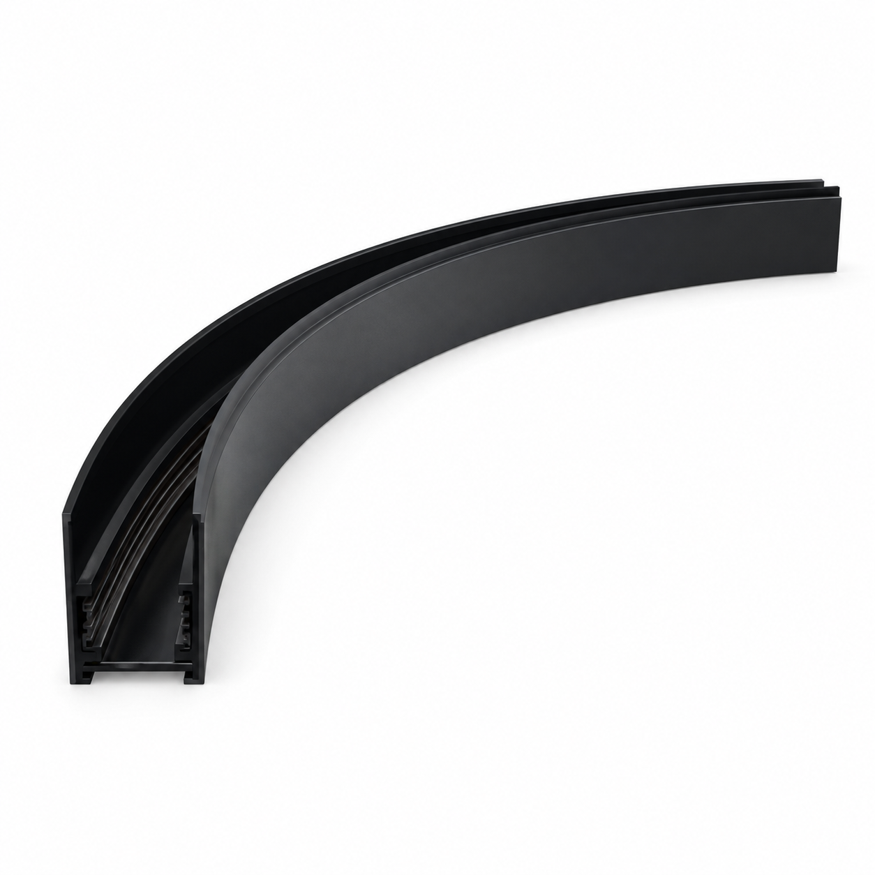 Forlife Klasik FL-5539 S 90 Derece Sıva Üstü Magnet Ray Oval Dönüş Aparatı Siyah Kasa