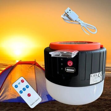 Cata Urla Şarjlı Güneş Enerjili Led Kamp Feneri CT-4289