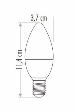 Cata 7 Watt Led Buji Ampul CT-4079