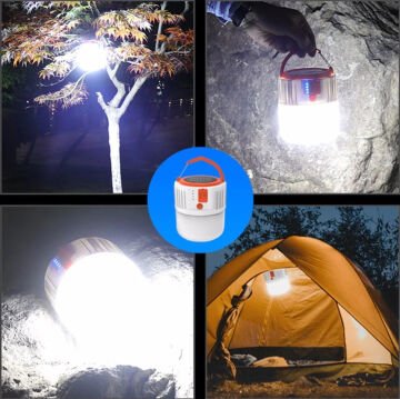 Cata Urla Şarjlı Güneş Enerjili Led Kamp Feneri CT-4289