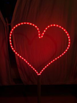 Led Hortum Kalp Dış Mekan Bahçe Yılbaşı Süsleme SNC-814