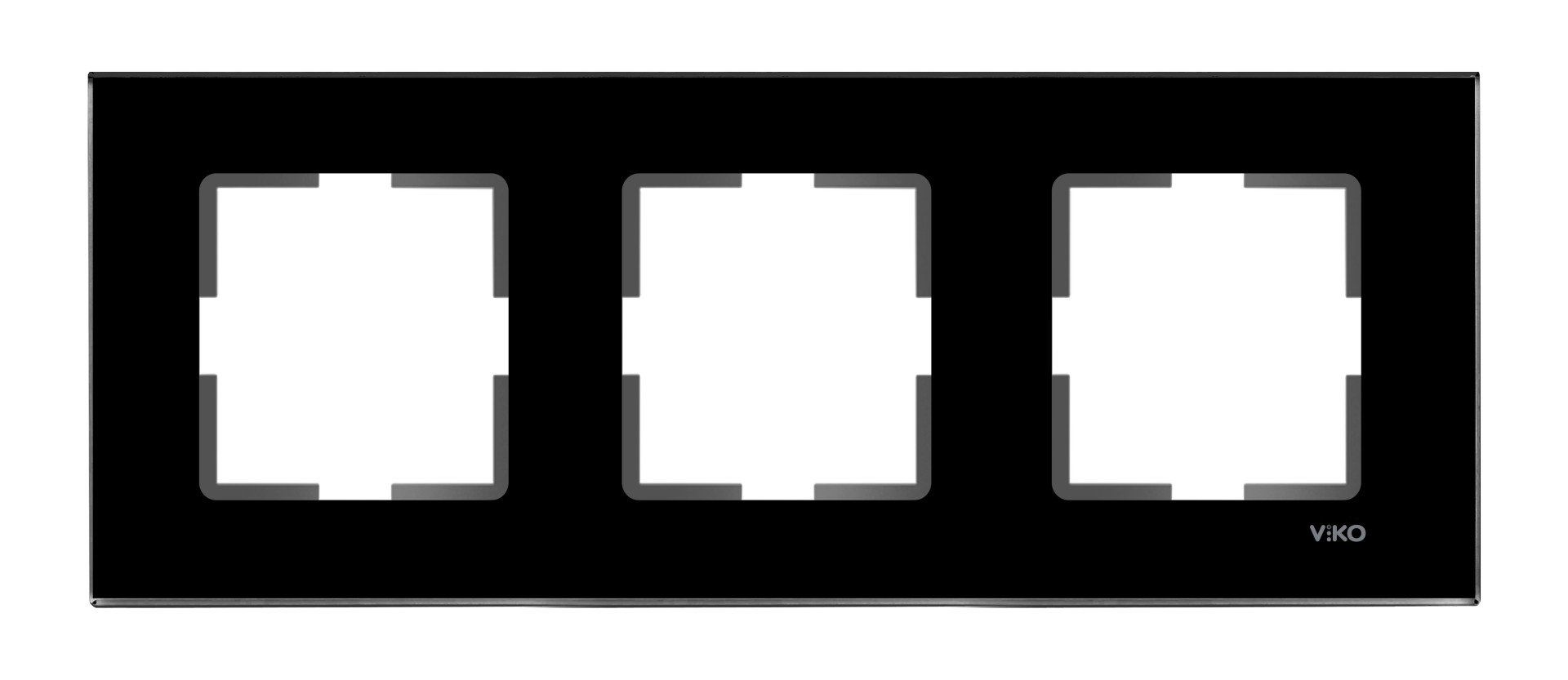 Viko Artline Novella Üçlü Cam Çerçeve 92192283 Siyah