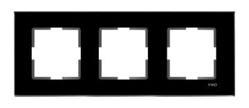 Viko Artline Novella Üçlü Cam Çerçeve 92192283 Siyah