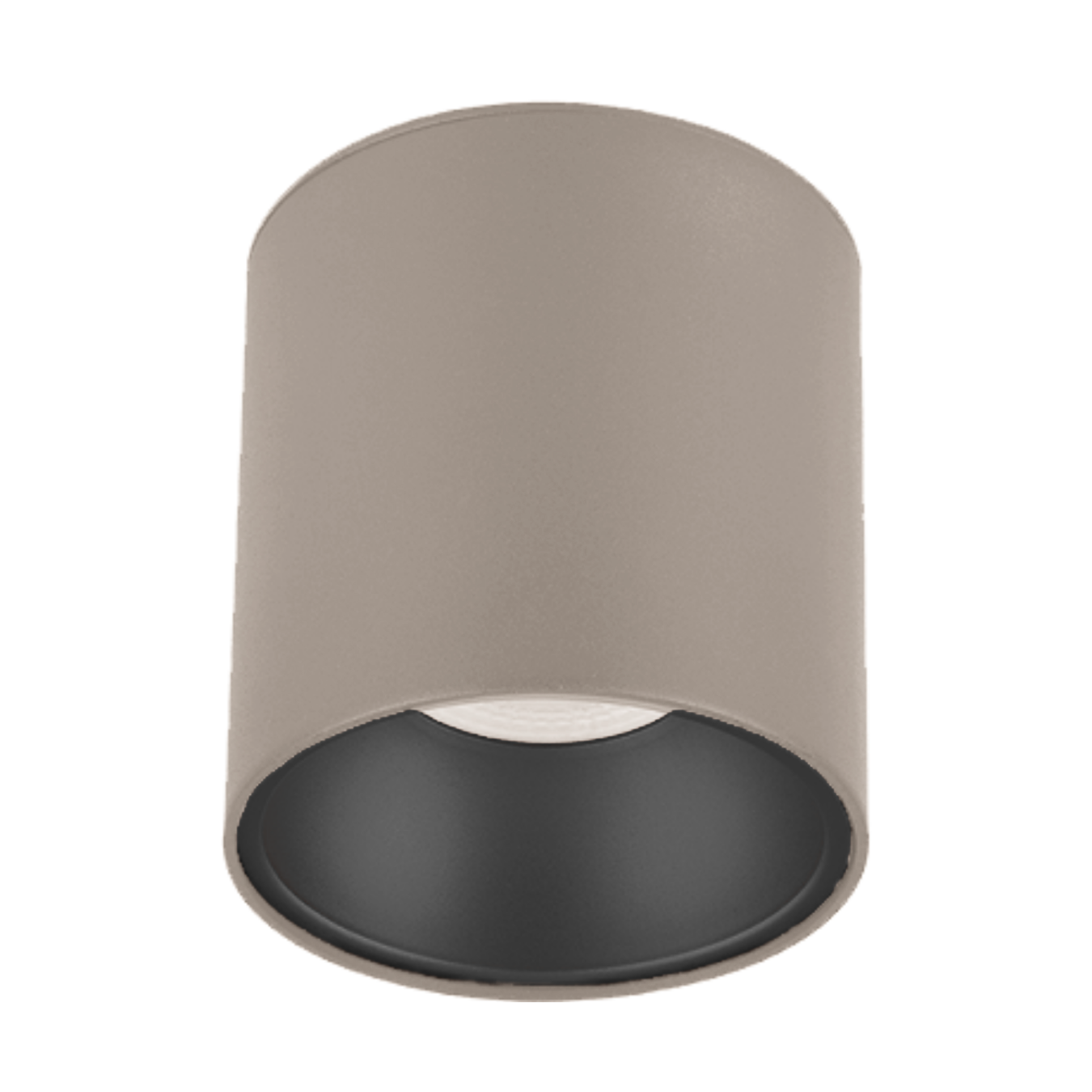 Sıva Üstü Silindir Led Spot Armatür 10x10 Cm Bej - Siyah