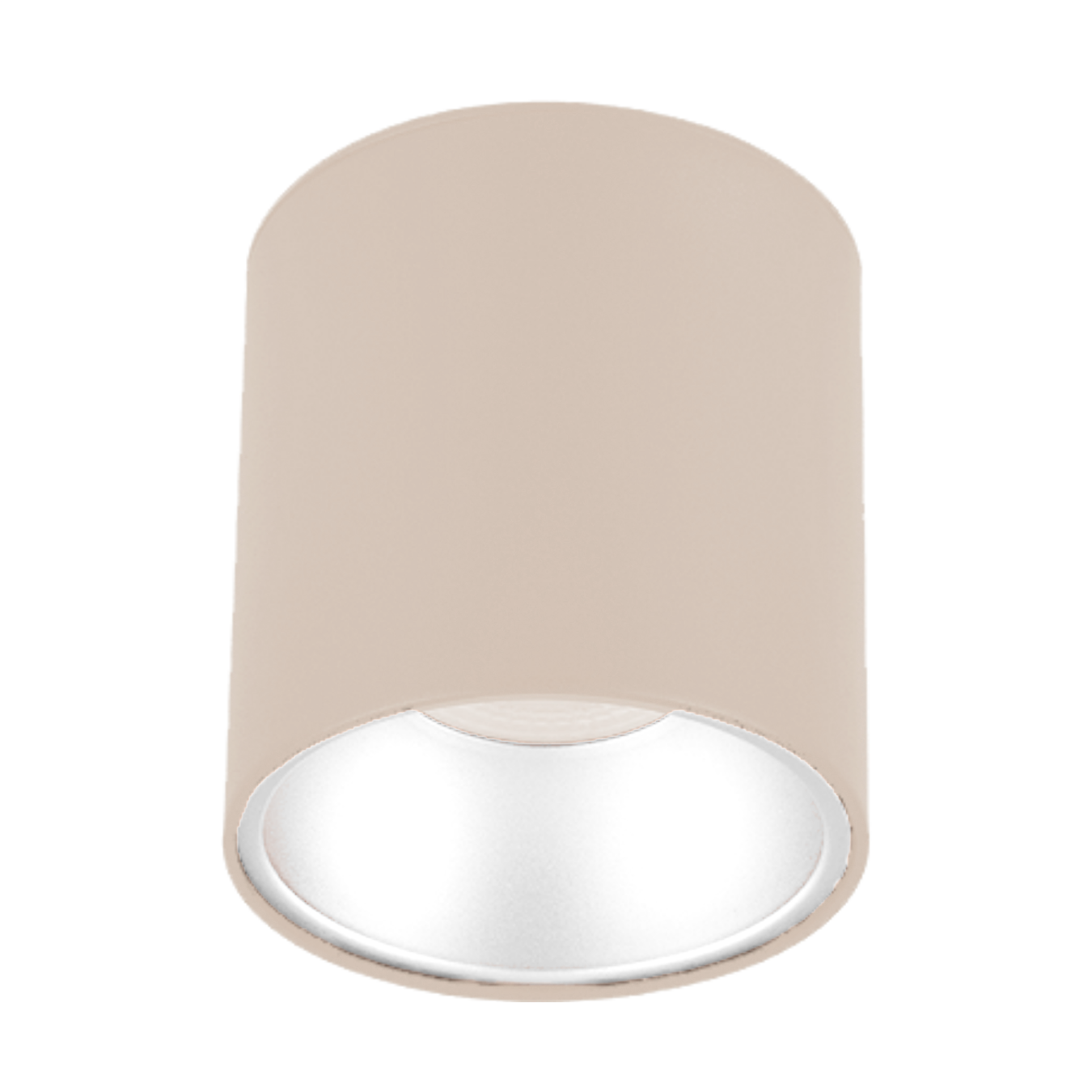 Sıva Üstü Silindir Led Spot Armatür 10x10 Cm Bej - Beyaz