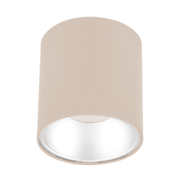 Sıva Üstü Silindir Led Spot Armatür 10x10 Cm Bej - Beyaz