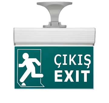 Cata 3W Acil Çıkış Exit Armatürü Ayaklı Şarjlı CT-9163