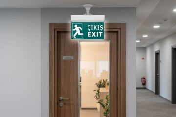 Cata 3W Acil Çıkış Exit Armatürü Ayaklı Şarjlı CT-9163