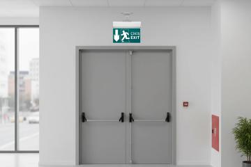 Cata 3W Aşağı Yön Acil Çıkış Exit Armatürü Ayaklı Şarjlı CT-9164