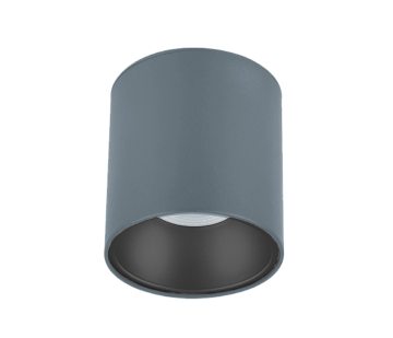 Sıva Üstü Silindir Led Spot Armatür 10x10 Cm Antrasit - Siyah