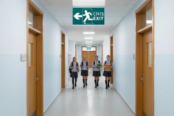 Cata 3W Sol Yön Acil Çıkış Exit Armatürü Ayaklı Şarjlı CT-9165