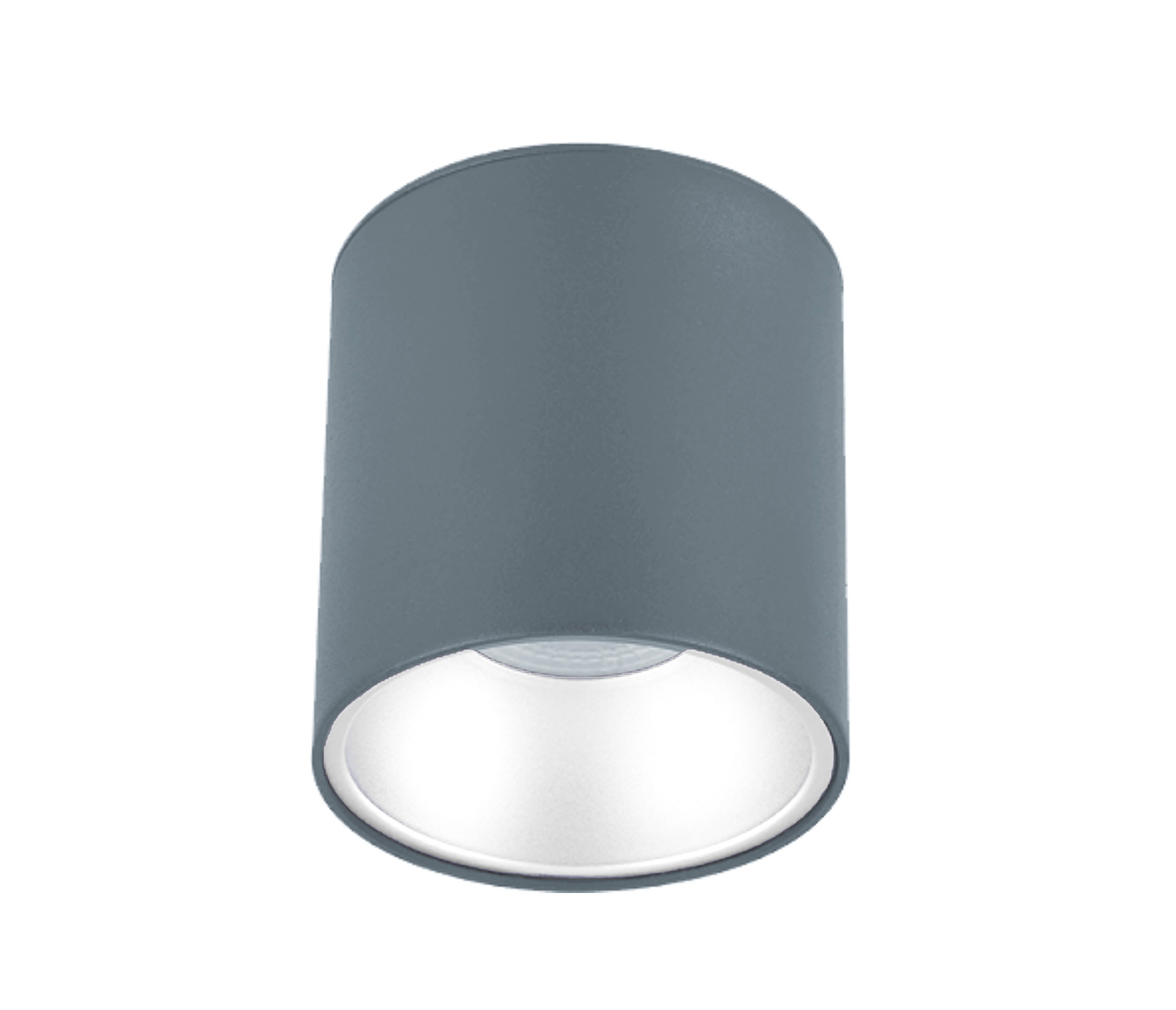 Sıva Üstü Silindir Led Spot Armatür 10x10 Cm Antrasit - Beyaz