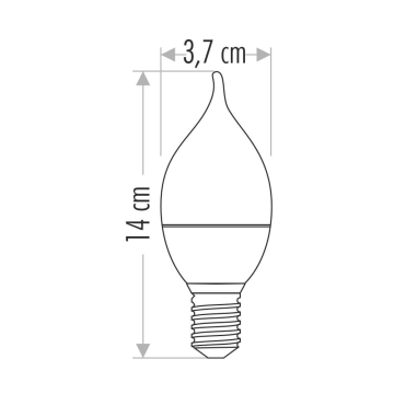 Cata 7 Watt Led Buji Ampul CT-4080 6400K (Beyaz Işık)