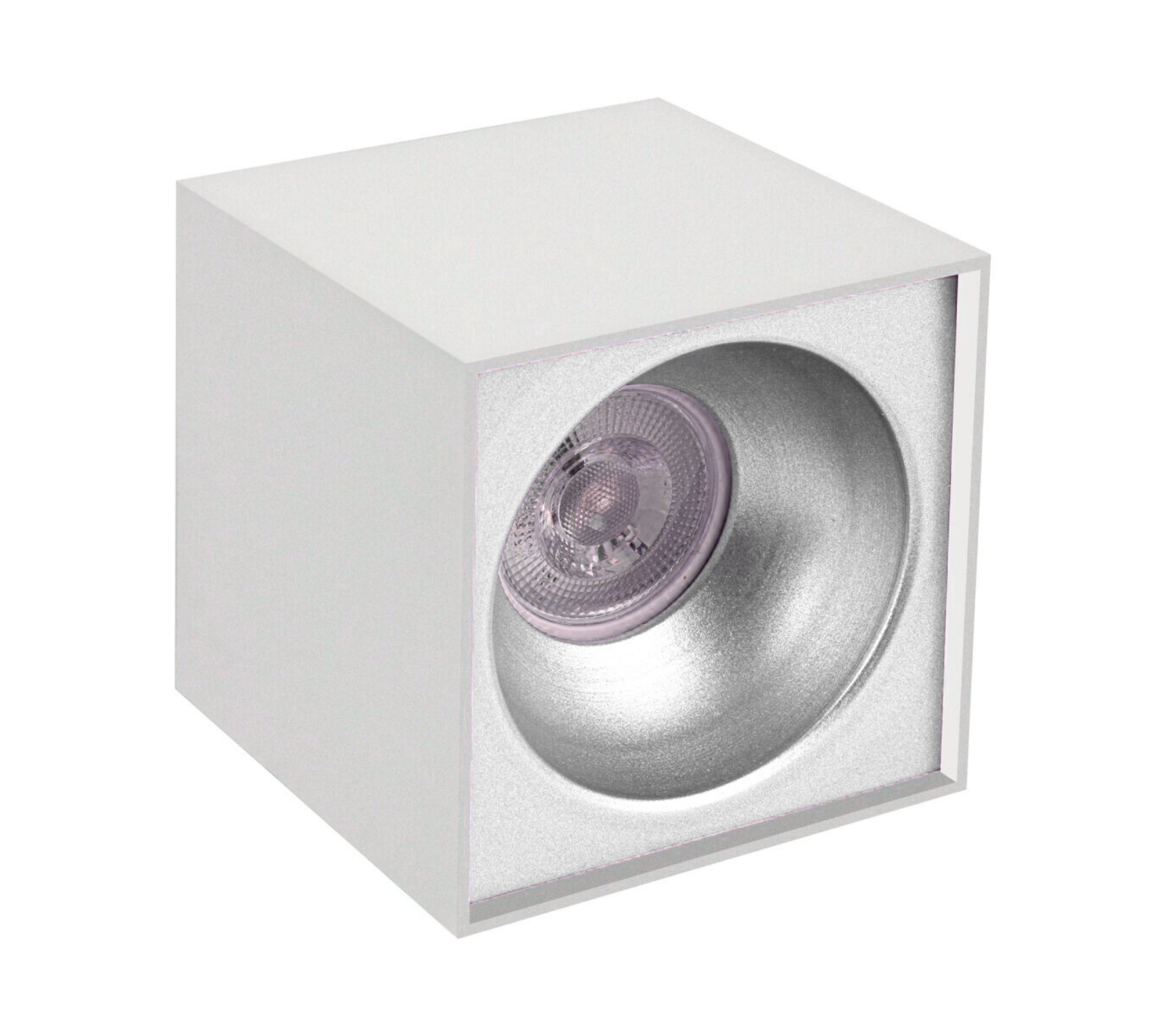 Sıva Üstü Kare Led Spot Armatür 10x10 Cm Beyaz - Beyaz