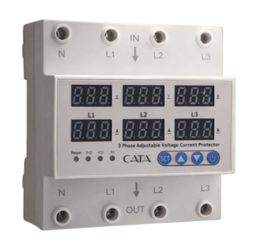 Cata 63 Amper Akıllı Voltaj Akım Koruyucu Trifaze ct-9199