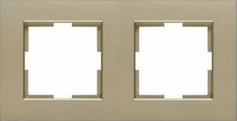 Viko Artline Novella Eloxal Metal İkili Çerçeve 92192322 Bronz