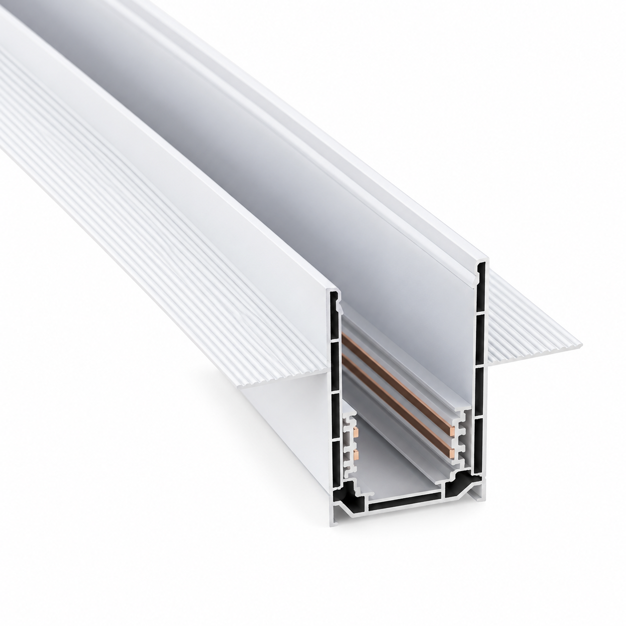 Forlife Klasik FL-6641 W 1 Metre Trimless Sıva Altı Magnet Ray Beyaz Kasa