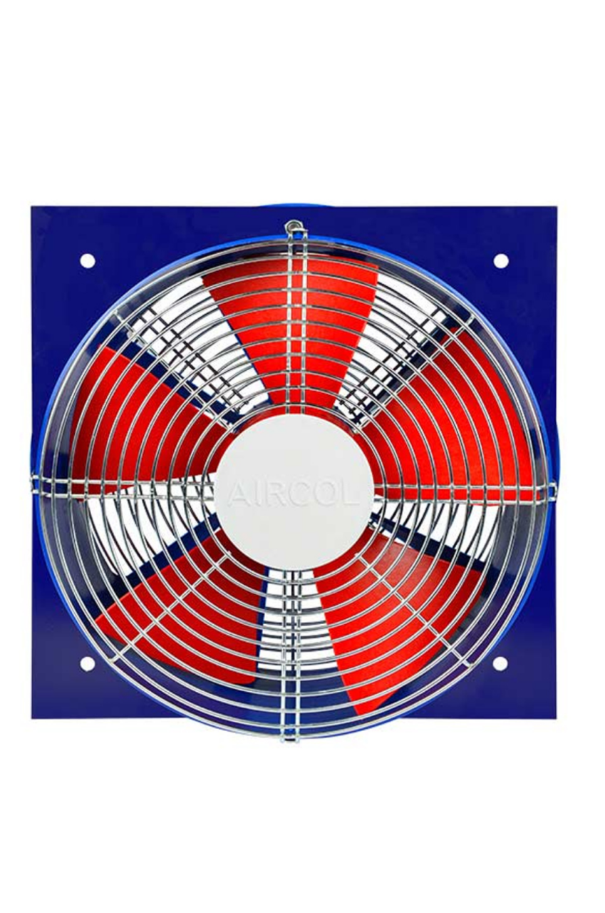 Aircol S 500 Kare Monofaze Plastik Gövdeli Sanayi Tipi Aksiyal Fan 400W 7000m3/h