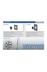 Aircol 250 MS Monofaze Sac Gövdeli Sanayi Tipi Aksiyal Fan 90W 1458m3/h