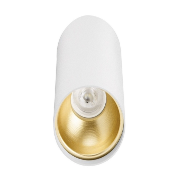 Sıva Üstü Silindir Led Spot Armatür 6x10 Cm Beyaz - Altın