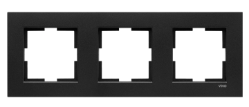 Viko Artline Novella Eloxal Metal Üçlü Çerçeve 92192323 Siyah