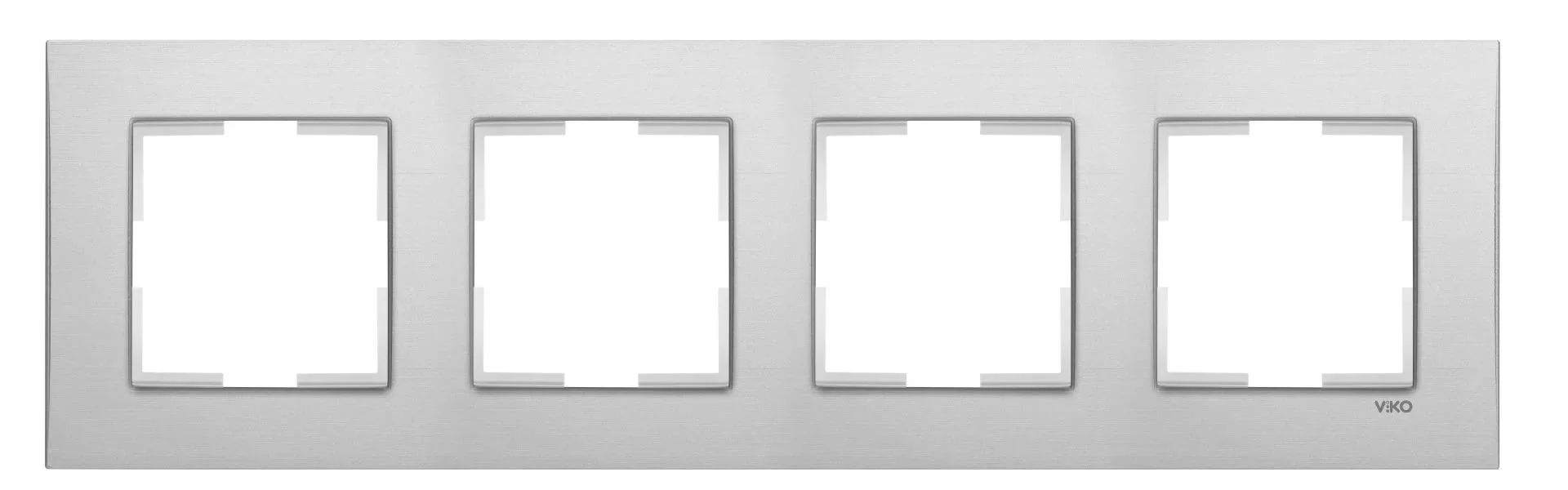 Viko Artline Novella Eloxal Metal Dörtlü Çerçeve 92192324