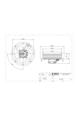Aircol 200 BF Monofaze Sac Gövdeli Sanayi Tipi Aksiyal Fan 28W 550m3/h