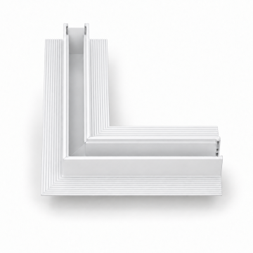 Forlife Klasik FL-6644 W Trimless Sıva Altı Magnet Ray L Dönüş Aparatı Beyaz Kasa