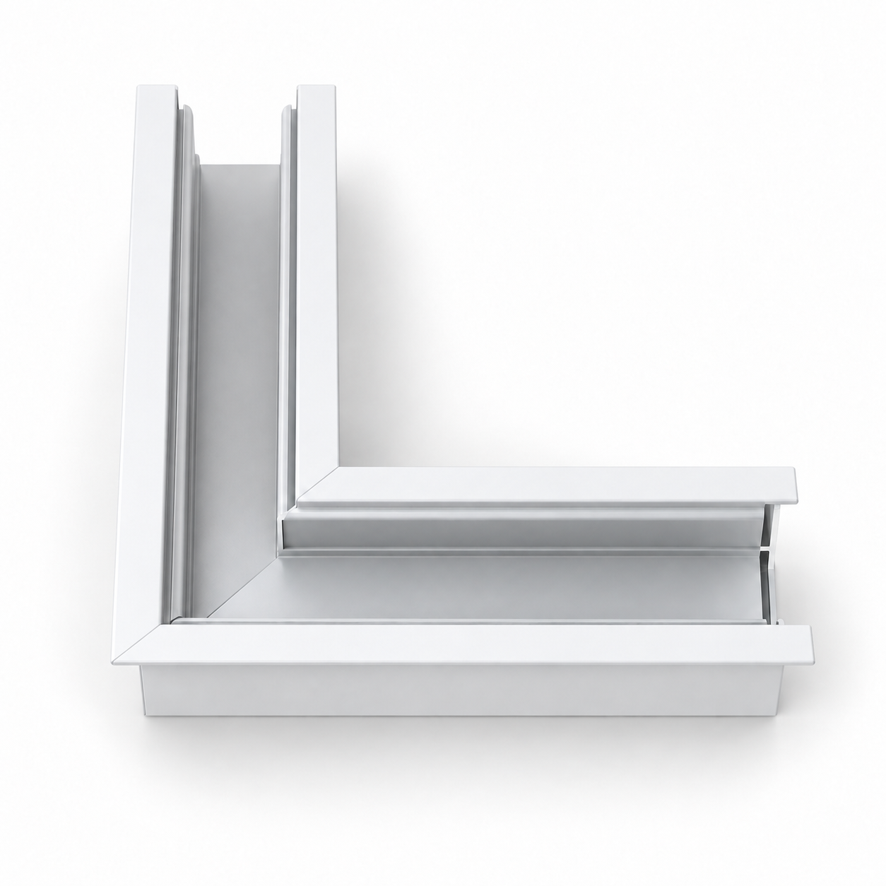 Forlife Klasik FL-5538 W Yaylı Sıva Altı Magnet Ray L Dönüş Aparatı Beyaz Kasa