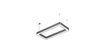 Goya 74 Watt Samsung Ledli Dekoratif Sarkıt Oval Dikdörtgen Linear Aydınlatma 60x120CM GY 8118-60x120