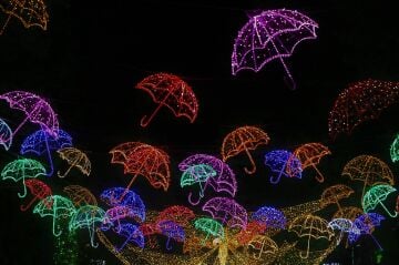 Led Şemsiye Dış Mekan Bahçe Yılbaşı Süsleme SNC-815